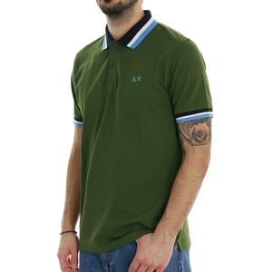 POLO CONTRASTI VERDE